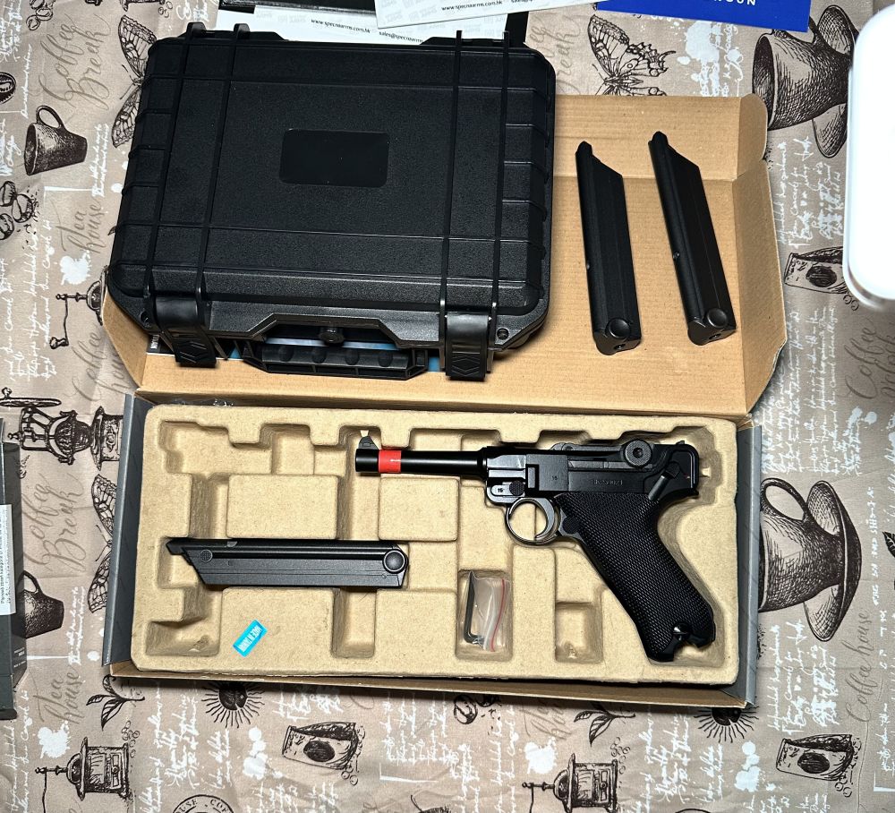 WE Luger P08 4", WE-Tech, Softair usato come nuovo